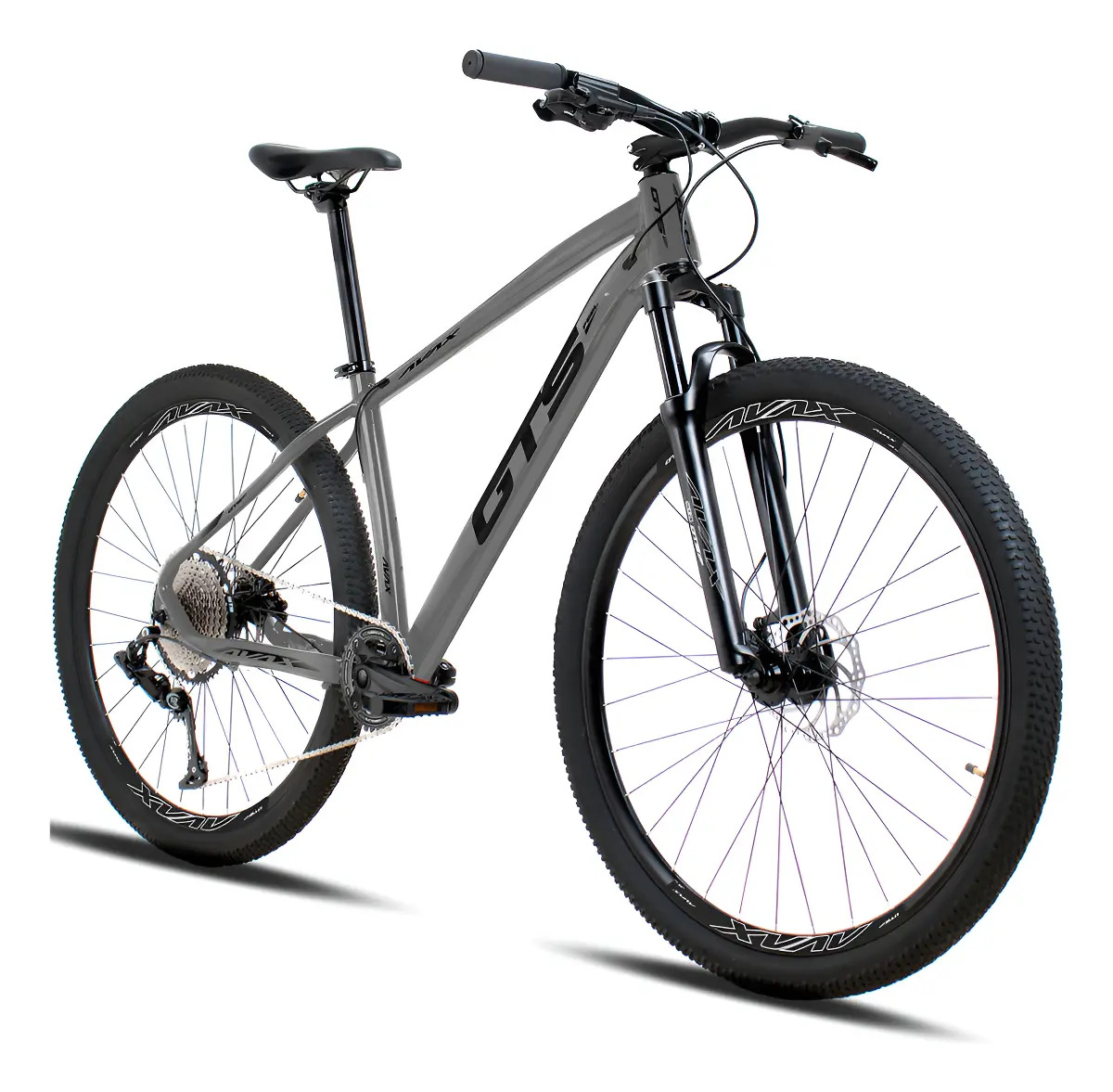 Imagem 1 de 1 de Bicicleta Aro 29 Gts Feel Avax 12v Freio A Disco Hidráulico Cor Cinza Tamanho Do Quadro 19