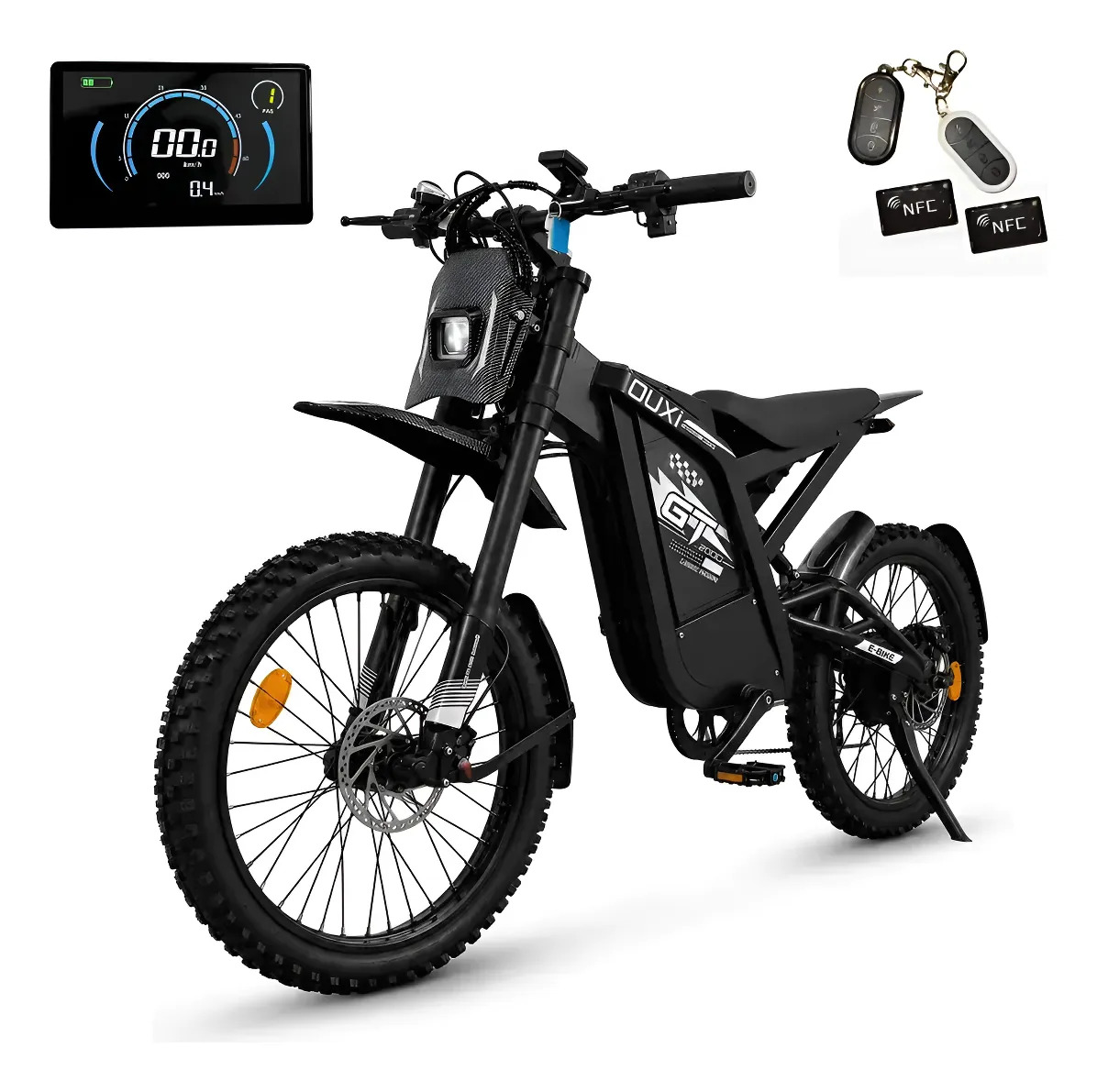 Imagem 1 de 8 de Gt2000 Bicicleta Eletrica 1000w 48v30h 50km/h Aut.até140km