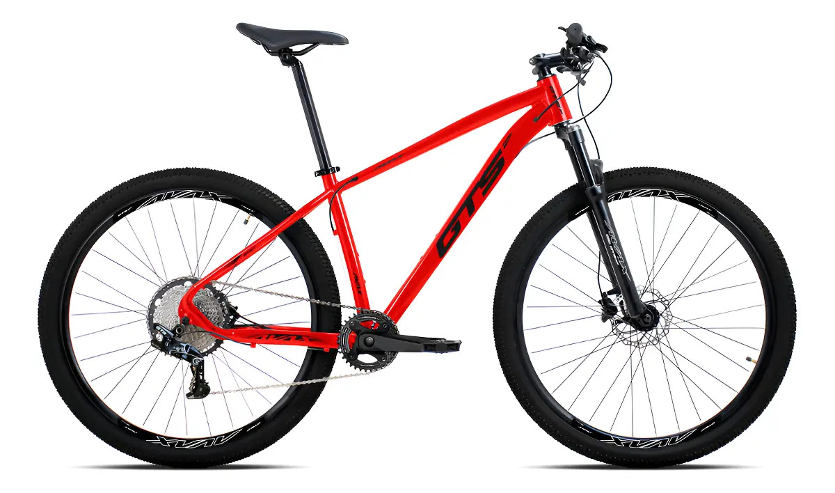 Imagem 1 de 1 de Bicicleta Aro 29 Gts Feel Avax 12v Freio A Disco Hidráulico Cor Vermelho Tamanho Do Quadro 19
