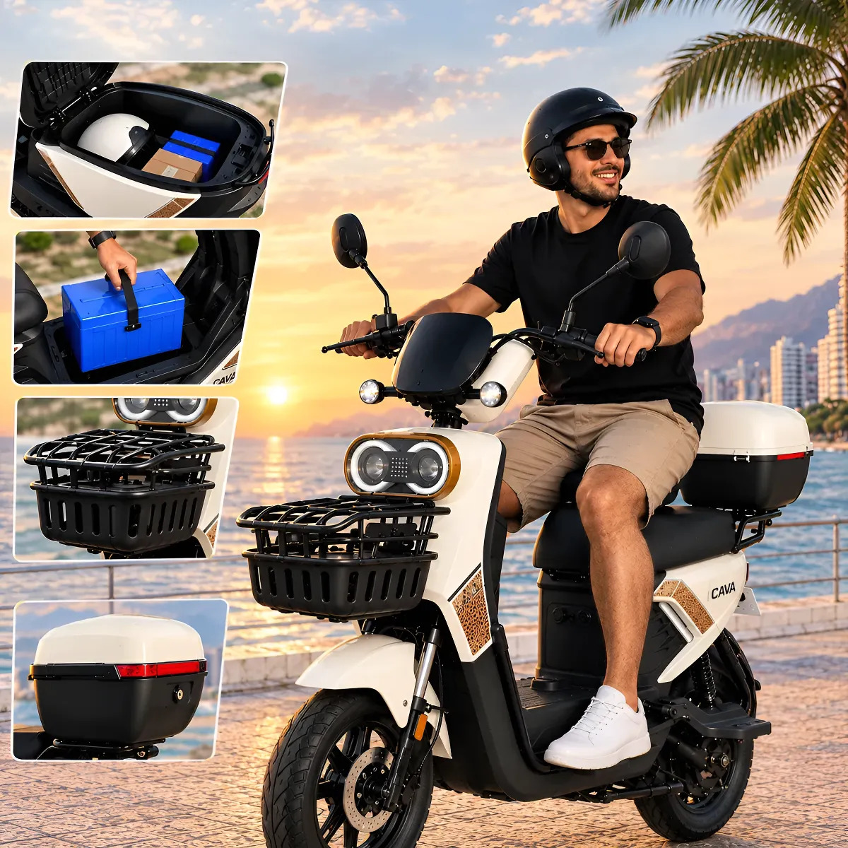 Imagem 1 de 11 de Bicicleta Elétrica Cavalletta E3 Lítio 24ah 1000w 70km E Baú