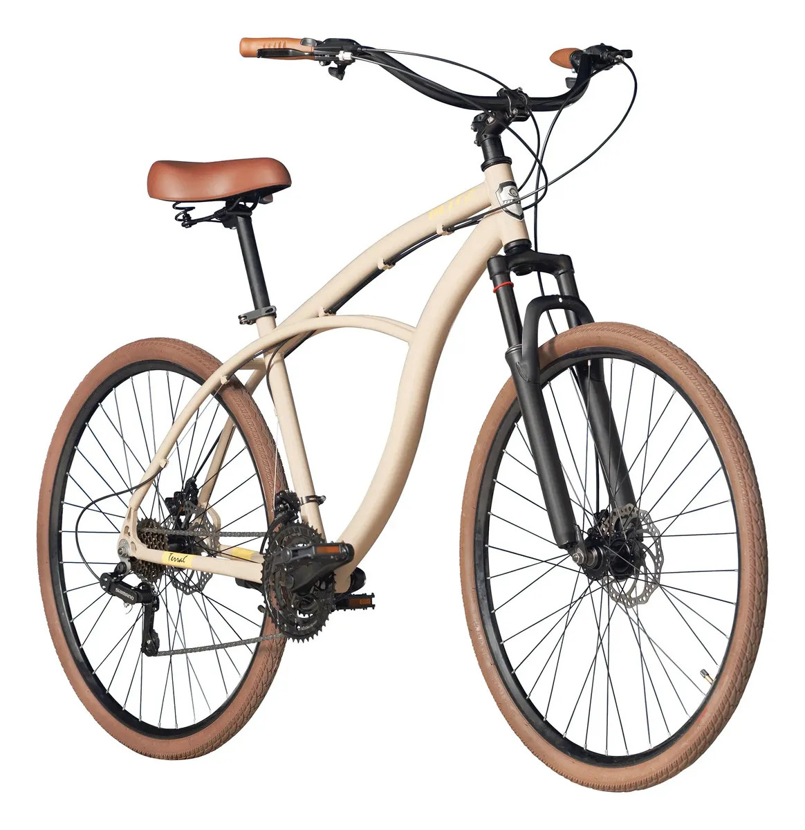 Imagem 1 de 5 de Bicicleta Blitz Terral Aro 29 Alumínio 21v Freios A Disco Bege 18