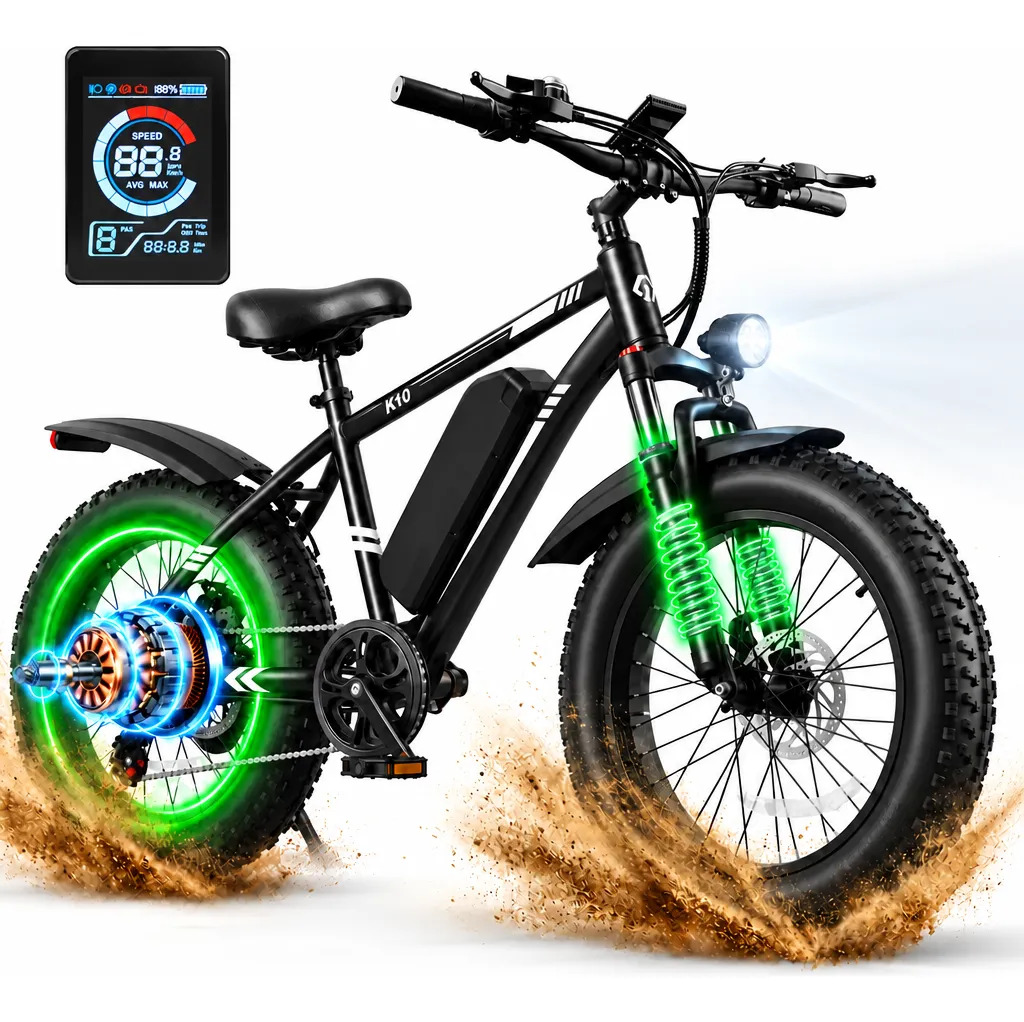 Imagem 1 de 11 de Bicicleta Elétrica Amyet K10 1000w 48v 45km/h 15ah Fat Tire