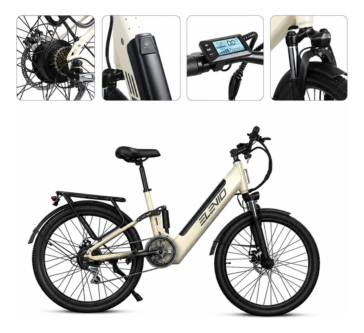 Imagem 1 de 10 de Bicicleta Elétrica Suspensão Dupla 26 Com Pedal Assistido