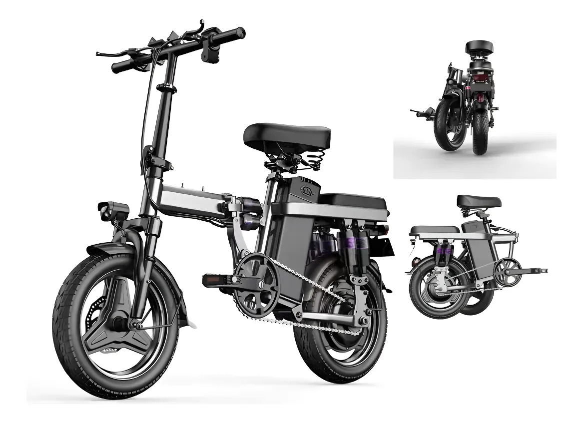 Imagem 1 de 5 de Bicicleta Elétrica Dobrável Bike Urbano 400w 48v Ate 25km/h