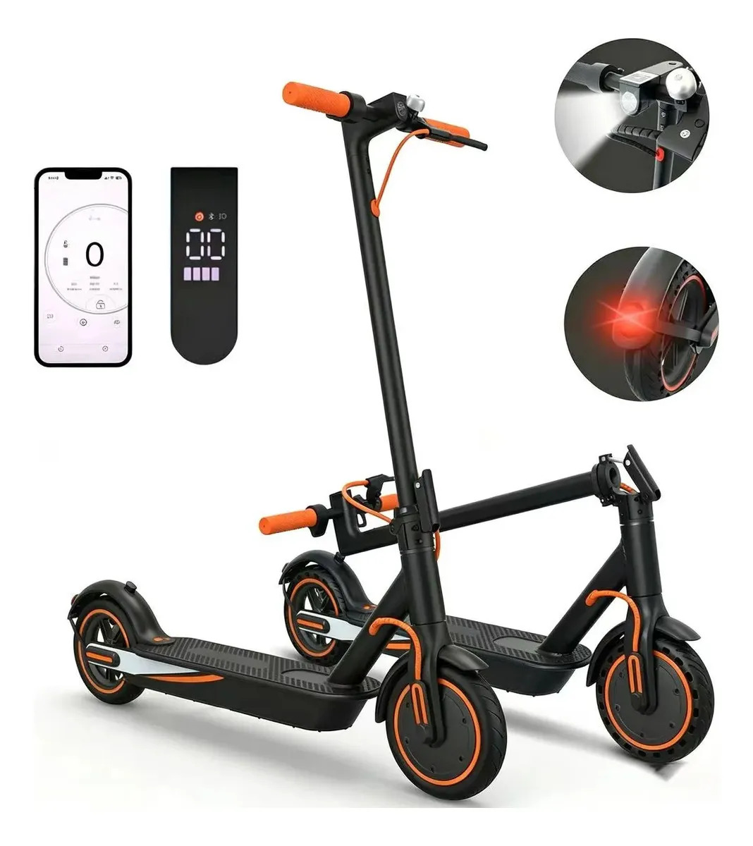 Imagem 1 de 7 de Patinete Elétrico Rush XM01 Pro para Adulto, 500W e Autonomia de 25km