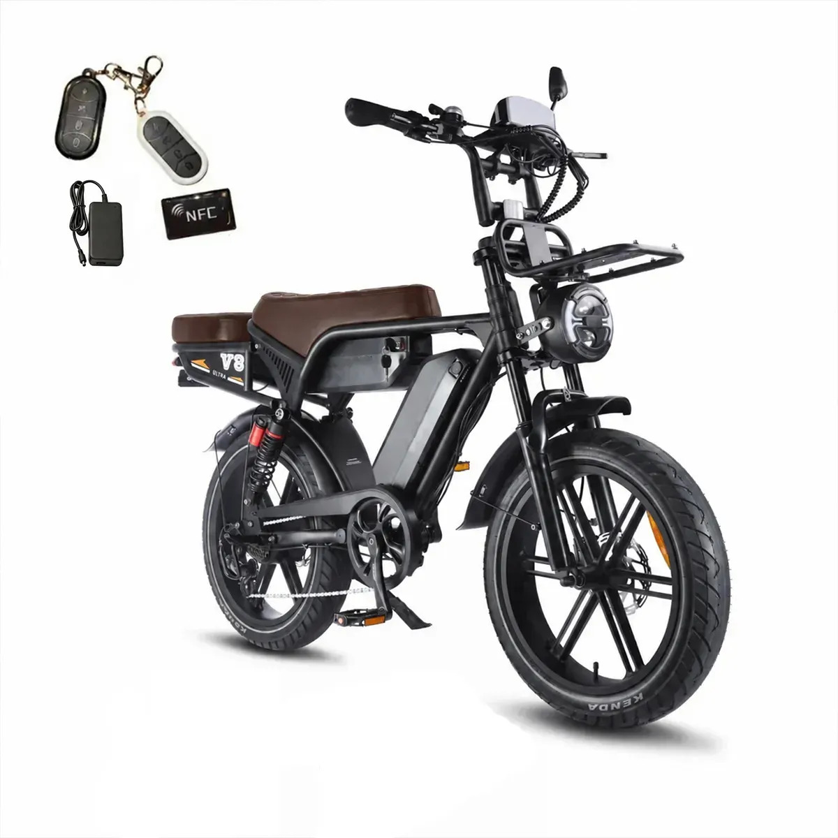 Imagem 1 de 9 de Bicicleta Elétrica V8 Ultra S 1000w 2 Baterias 48v