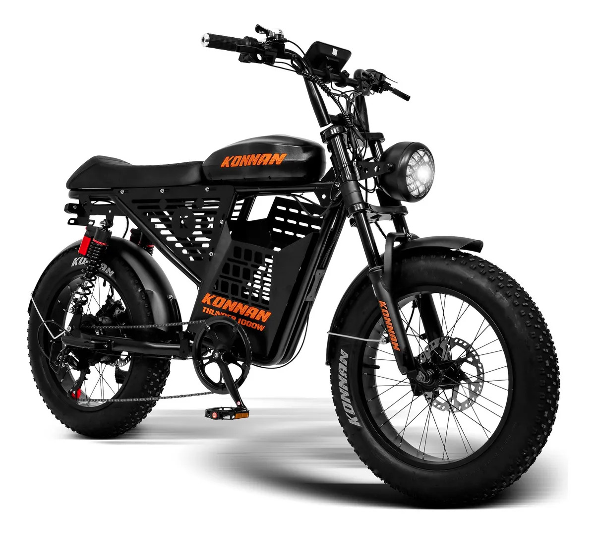 Imagem 1 de 3 de Bicicleta Elétrica Konnan 1000w 48v Freio Hidráulico 7v